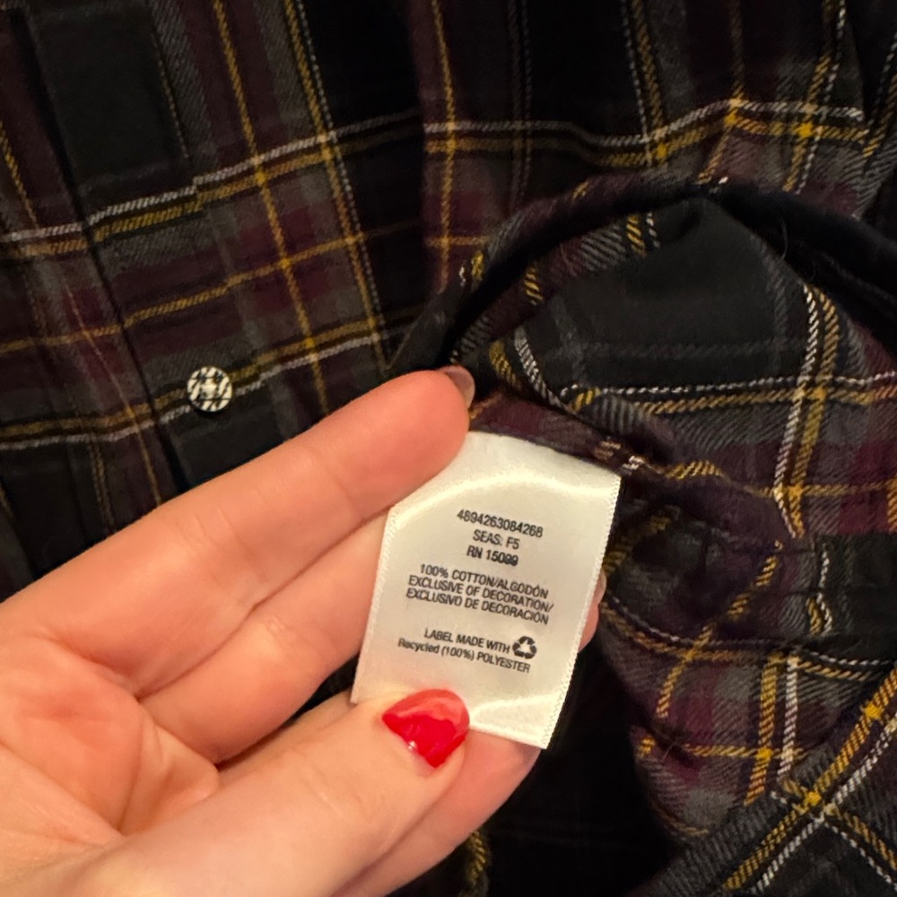 AMPLIFY Men’s XL Multicolor Plaid Casual Shirt - Picture 3 of 4